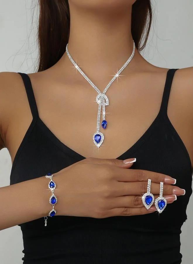 Take Two 3-Piece Embellished Necklace, Bracelet And Earrings Jewelry Set